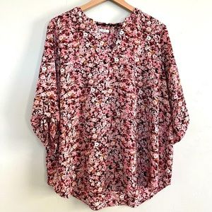 Maurices Maternity Top - 3/4 sleeve - Pink floral